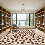 Brown Polka Dot Scatter Rug