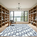 Cool Gray Organic Net Rug