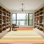 Sunset Hues Horizontal Stripe Gradient Rug