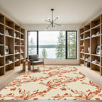 Terracotta Branch All-Over Arrangement Rug