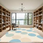 Soft Pastel Dot Arrangement Rug