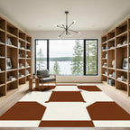 Chocolate Vanilla Square Link Rug