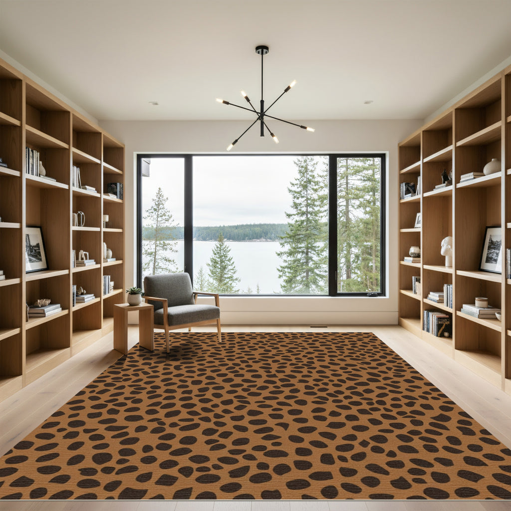 Brown Animal Spots All Over Rug