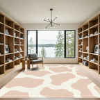 Blush Pink Giraffe Spots Rug