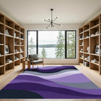 Onyx Amethyst Wave Landscape Rug