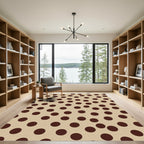 Chocolate Polka Dot Backdrop Rug