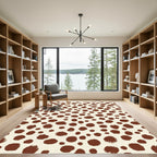 Brown Spotted Natural Camouflage Texture Rug