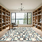 Geometric Cube Illusion Shadow Rug