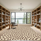 Brown Polka Dot Scatter Rug