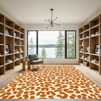 Ginger Brown Animal Spots Rug