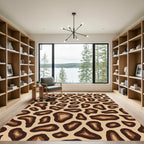 Warm Animal Spots Organic Form Rug