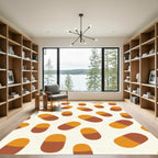 Earthy Orange Two Tone Pill Rug