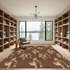 Sepia Toucan Repeating Composition Rug