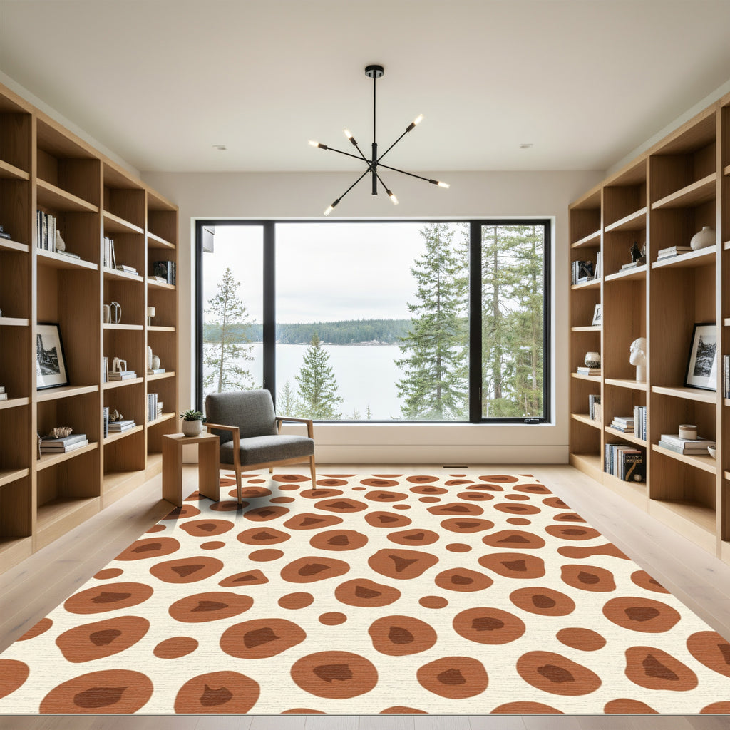 Earthy Spotty Organic Texture Rug