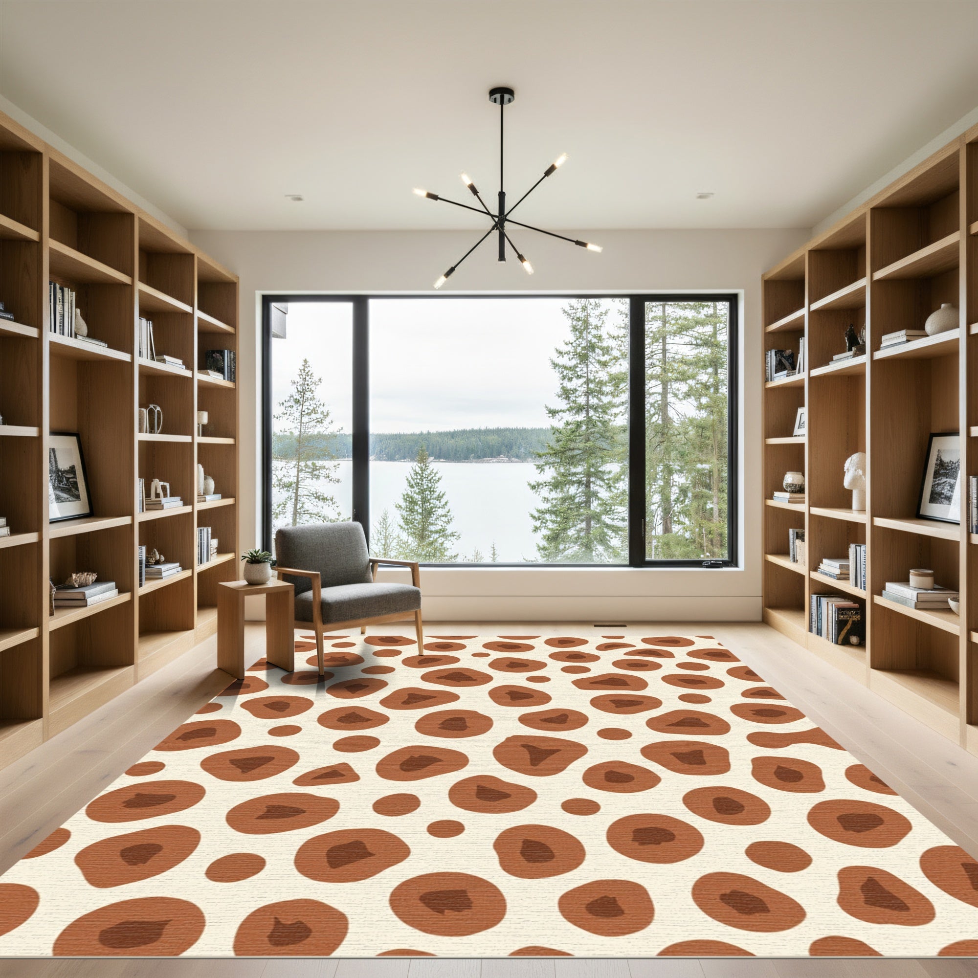 Earthy Spotty Organic Texture Rug