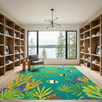 Vibrant Tropical Fish Ocean Flora Rug