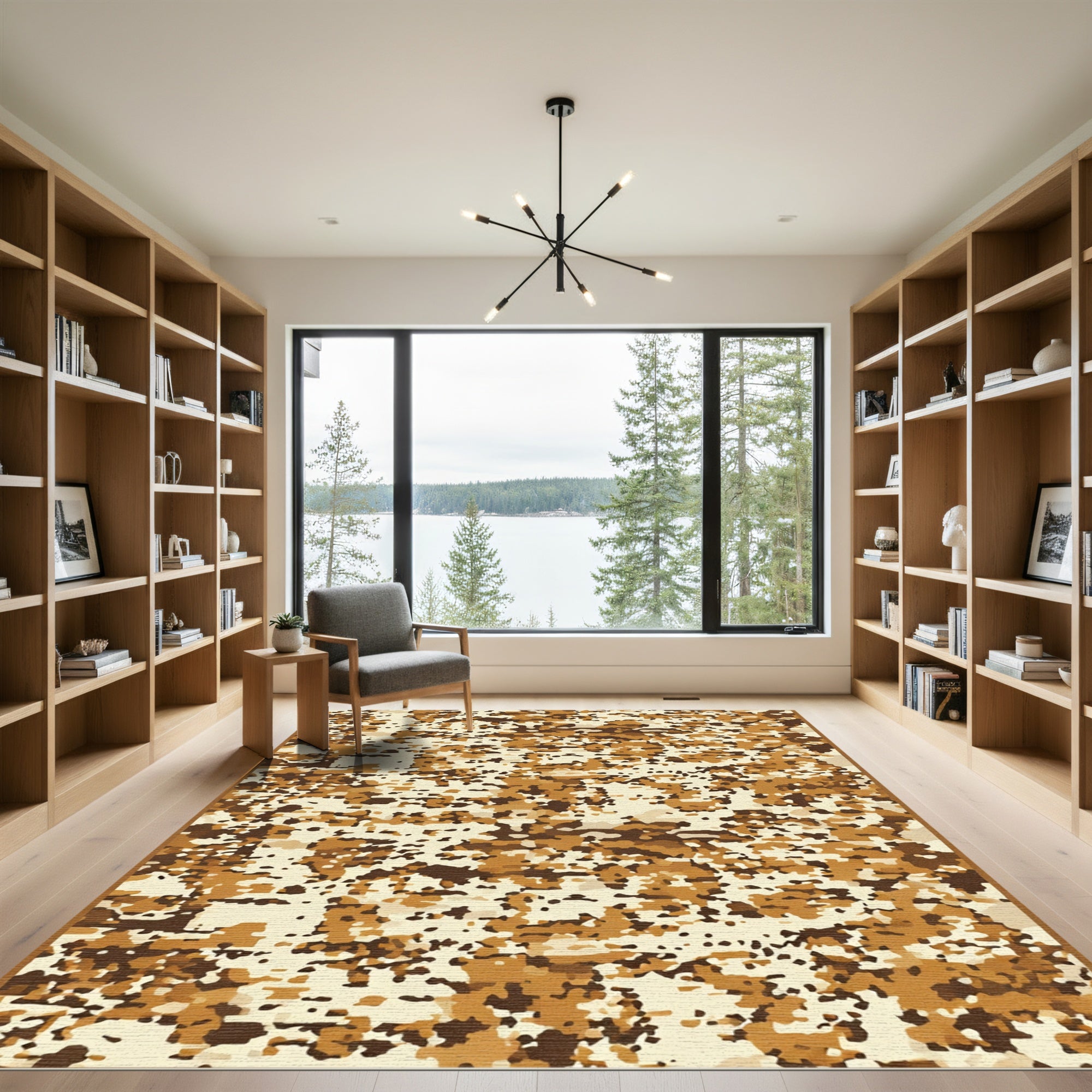 Desert Digital Camouflage Texture Rug