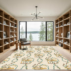 Eclectic Floral Vine Swirl Rug