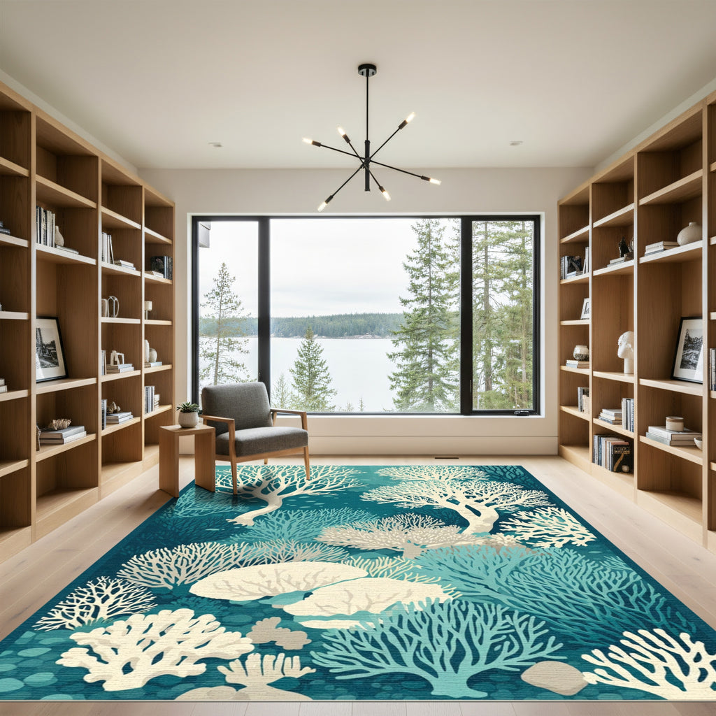Deep Sea Coral Branch Garden Rug