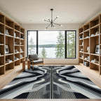 Monochromatic Geometric Layered Abstract Rug