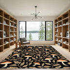 Terracotta Mushroom Botanical Garden Rug