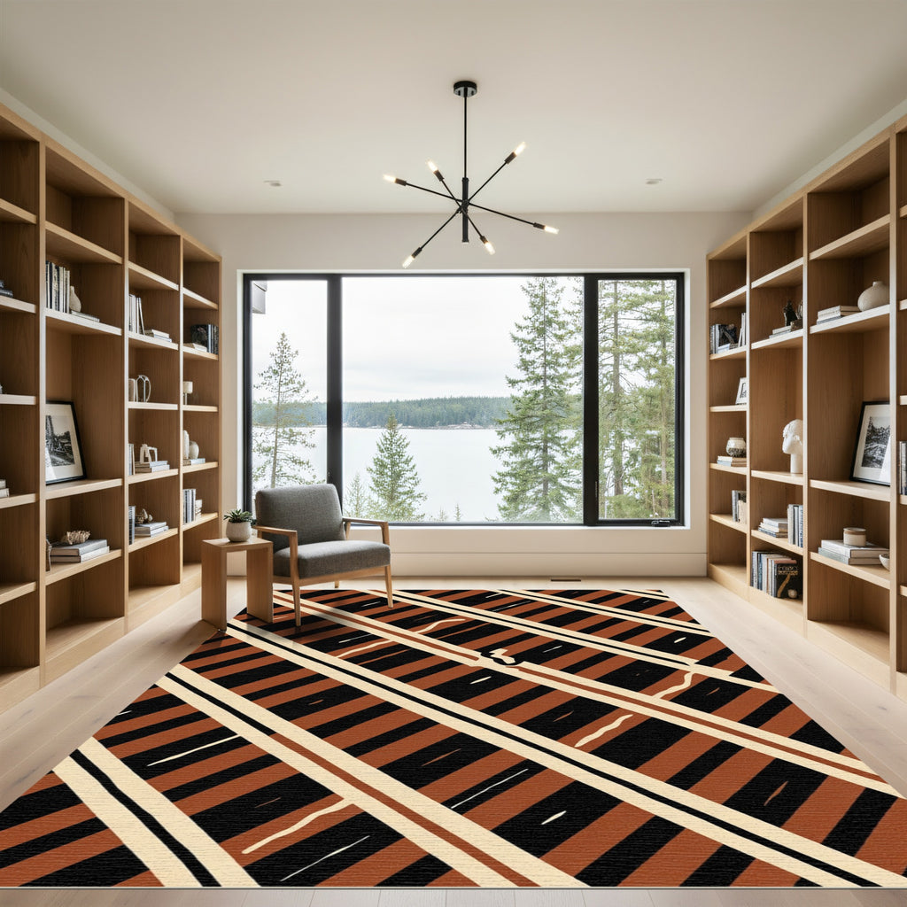 Diagonal Stripe Rug