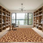 Brown Spots Animal Print Rug