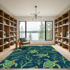 Sea Turtle Kelp Forest Rug