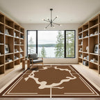 Earth Tones Organic Frame Rug