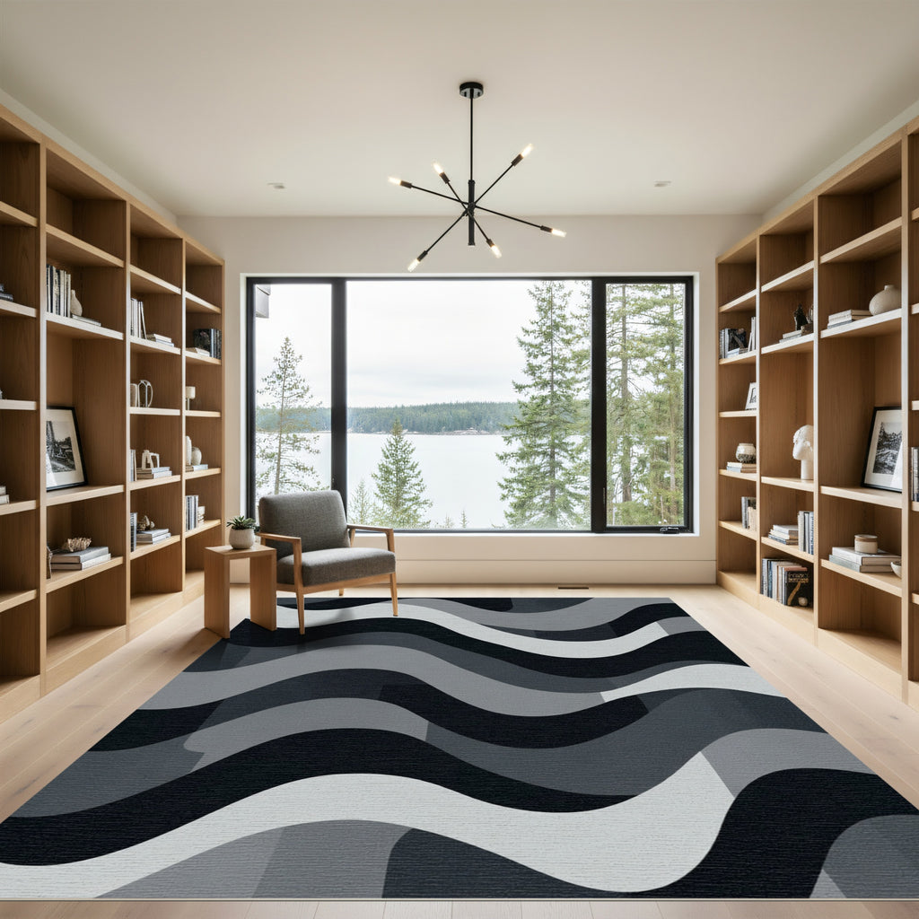 Monochromatic Wave Abstract Rug