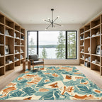 Woodland Creatures Autumn Foliage Rug