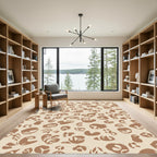 Modern Tan Cheetah Spots Rug