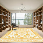 Golden Ochre Tribal Medallion Rug