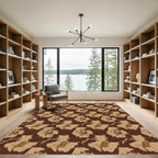 Brown Sepia Portrait Collage Rug
