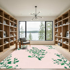 Green Foliage Botanical Vines Rug
