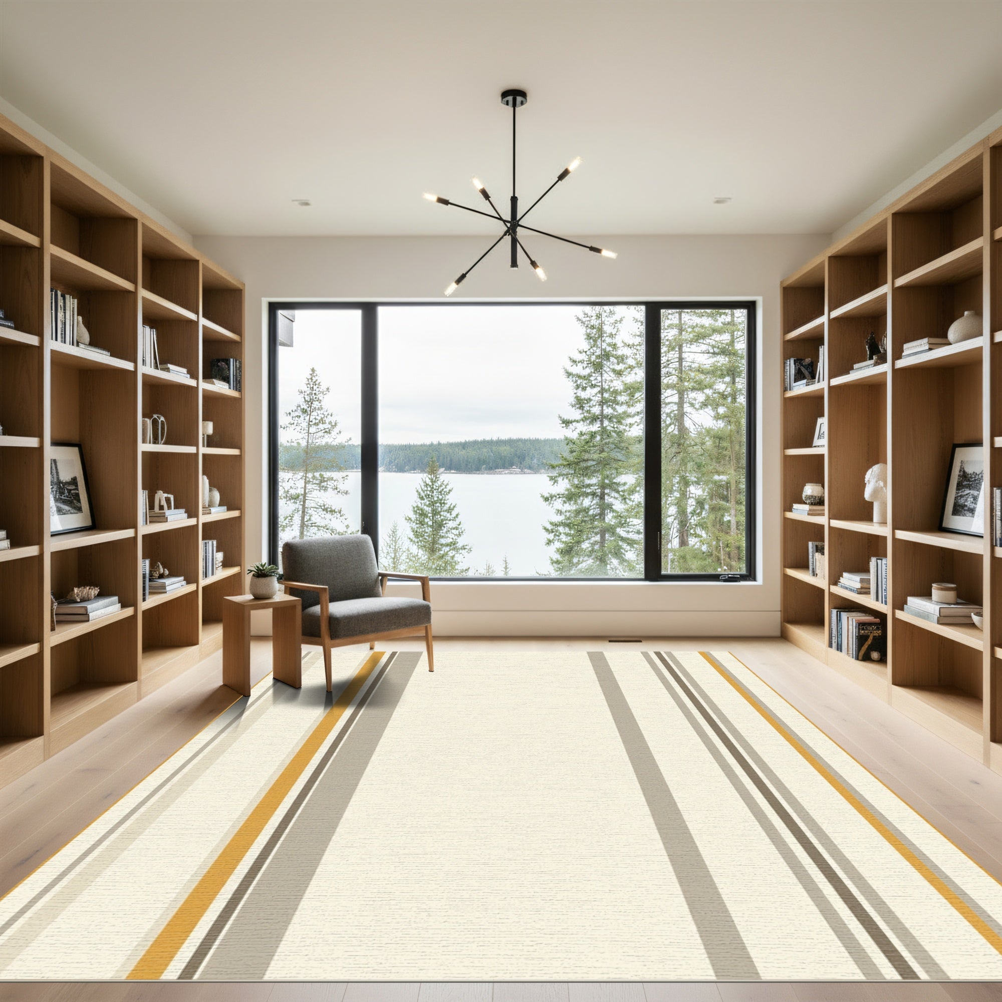 Earthy Stripe Vertical Accent Rug