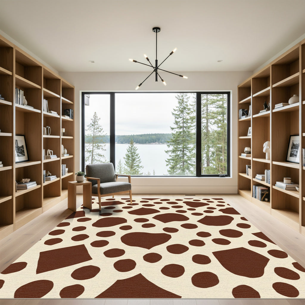Brown Spots Organic Field Rug