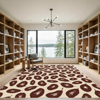 Chocolate Brown Botanical Seeds Rug
