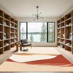 Terracotta Sand Dune Abstract Landscape Rug