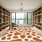 Orange Blob Spots Rug