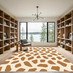 Bold Giraffe Spots Ochre Rug