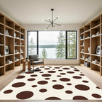 Brown Dot Scatter Rug