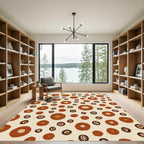 Earthy Circles Composition Rug