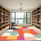 Modern Abstract Organic Shape Rug