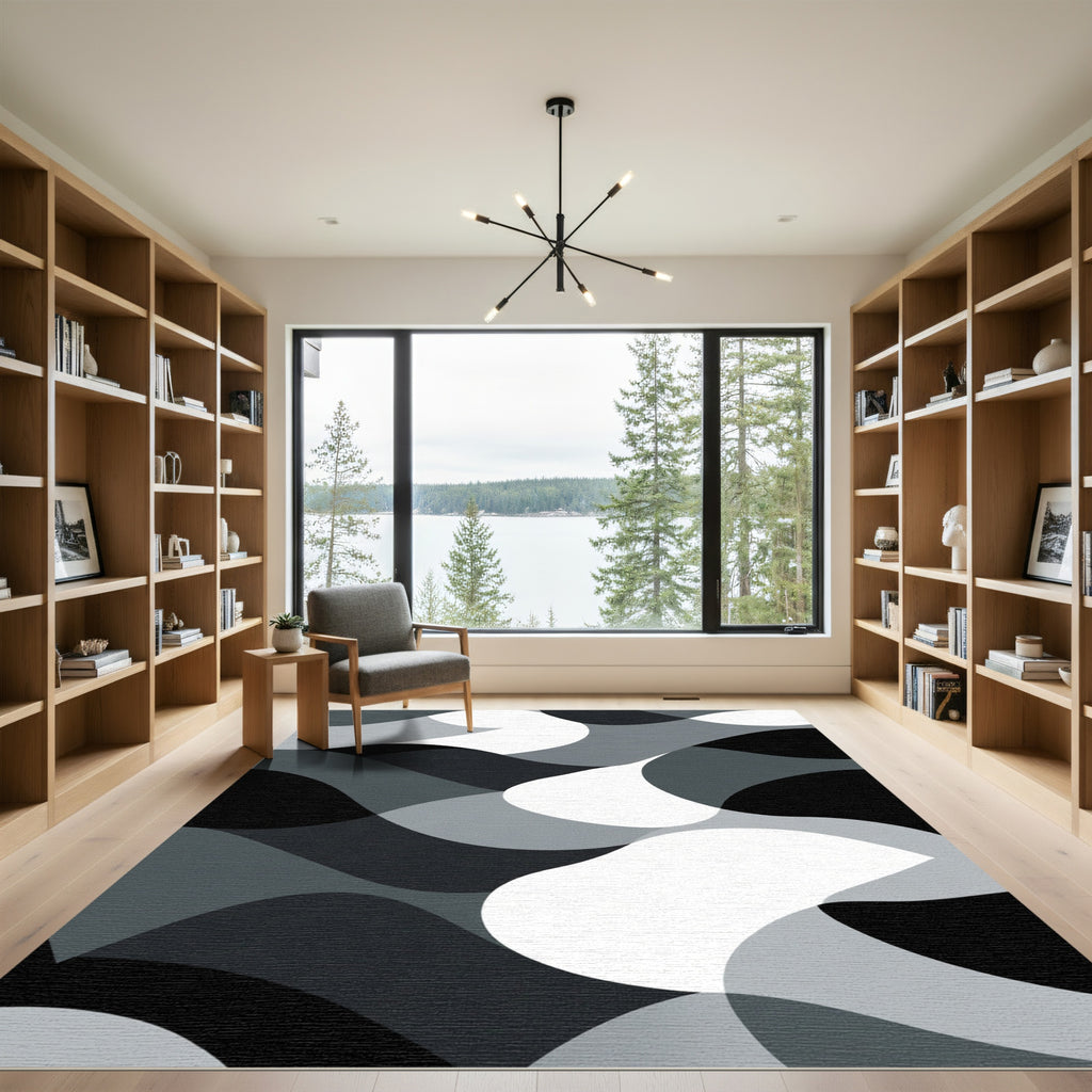 Monochromatic Abstract Wave Flow Rug