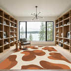 Earthy Tones Organic Blob Rug