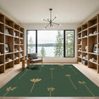 Golden Stems Meadow Rug