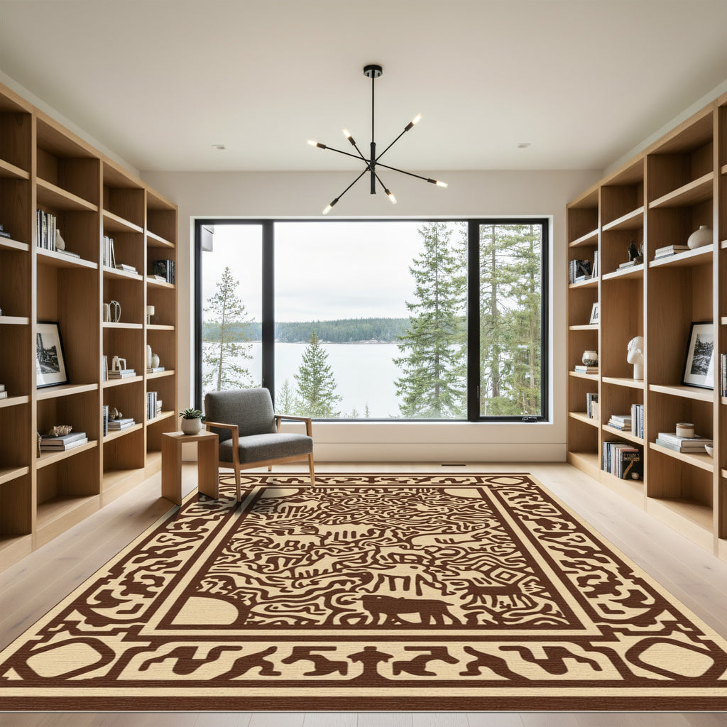 Narrative Beige Animal Caravan Rug