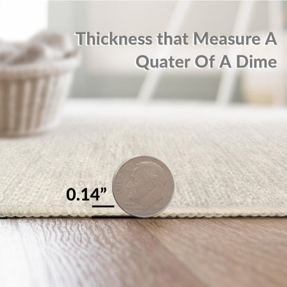 Beige Abstract Brushstroke Modern Rug(Gray)