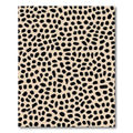 Beige Black Spotted Modern Rug(Beige)